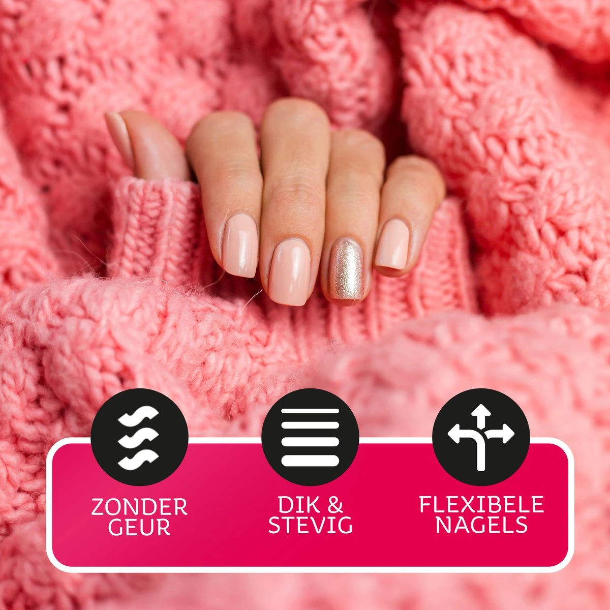 Miss Jules - 6-Delige Gellak Starterspakket - Nagellak - Kleur Rood, Zwart & Glitter - Glanzend & Dekkend Resultaat - Afbeelding 11