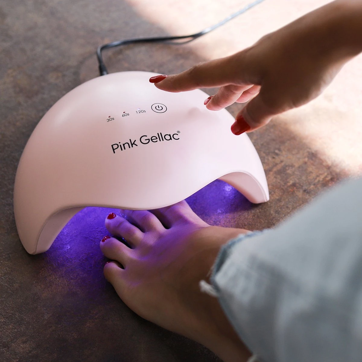 Pink Gellac - Starterset Premium Uncovered Met 4 Kleuren En LED Lamp + Manicure Set - Afbeelding 7