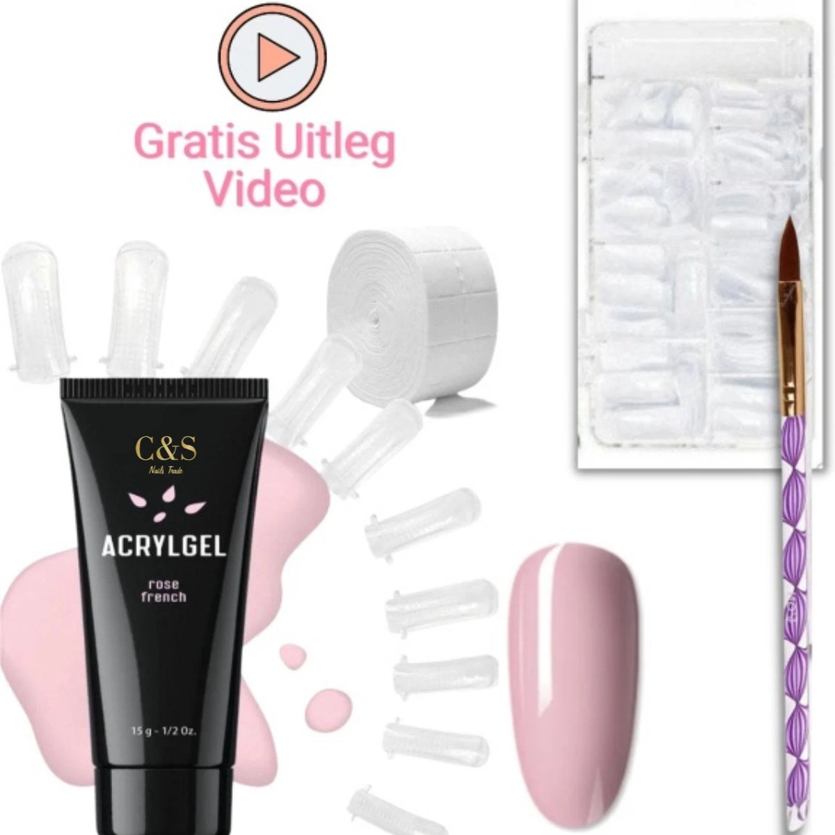 Merkloos Polygel Set - Starters Polygel - Nagelset - Nagel Set