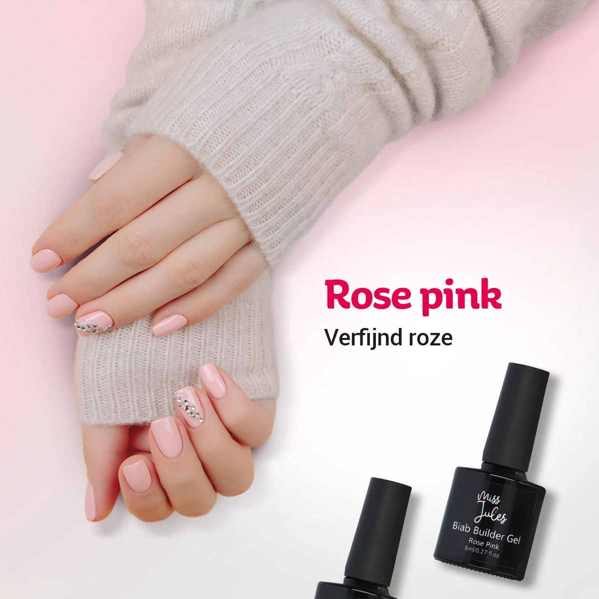 Miss Jules® BIAB Starter Pakket – Builder In A Bottle – BIAB Nagel Builder Gel – BIAB Nagellak Starterset - Inclusief UV/LED Lamp & Instructievideo (NL) - Afbeelding 6