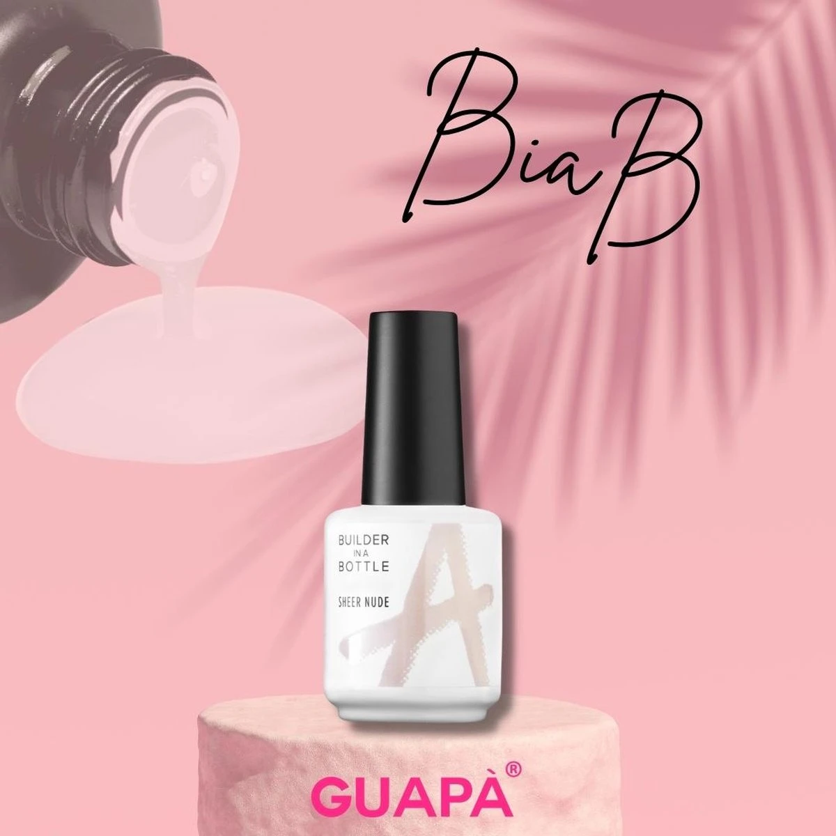 GUAPÀ® BIAB Builder Gel In A Bottle | BIAB Nagellak | Gelnagels Starterspakket | Nagellak | Gellak Beige | Builder Gel | Biab | 15 Ml Sheer Nude - Afbeelding 3