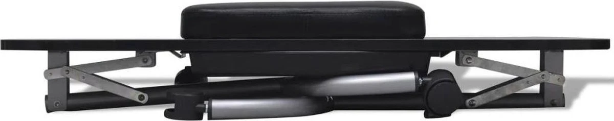 VidaXL Manicuretafel Inklapbaar Met Wieltjes Zwart - Afbeelding 4