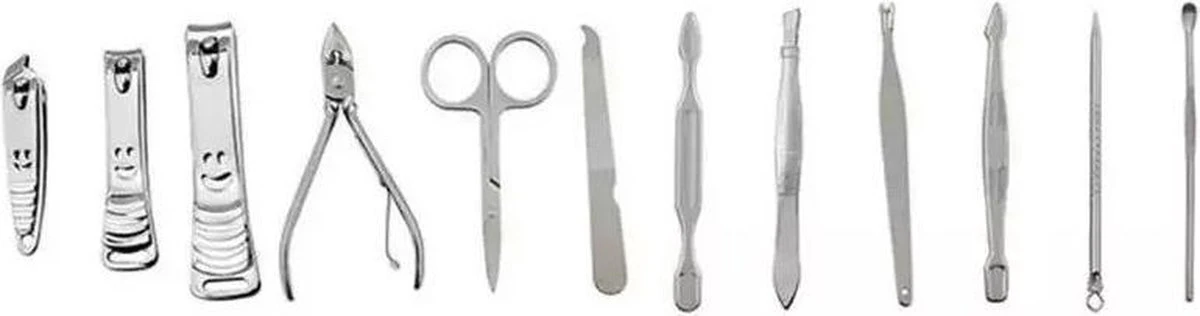 12-delige Luxe Manicureset Ncl Etui Nagelset - Nagelverzorging Set - Reisset - Manicure Set & Pedicur -Nagelverzorging Set - Afbeelding 4