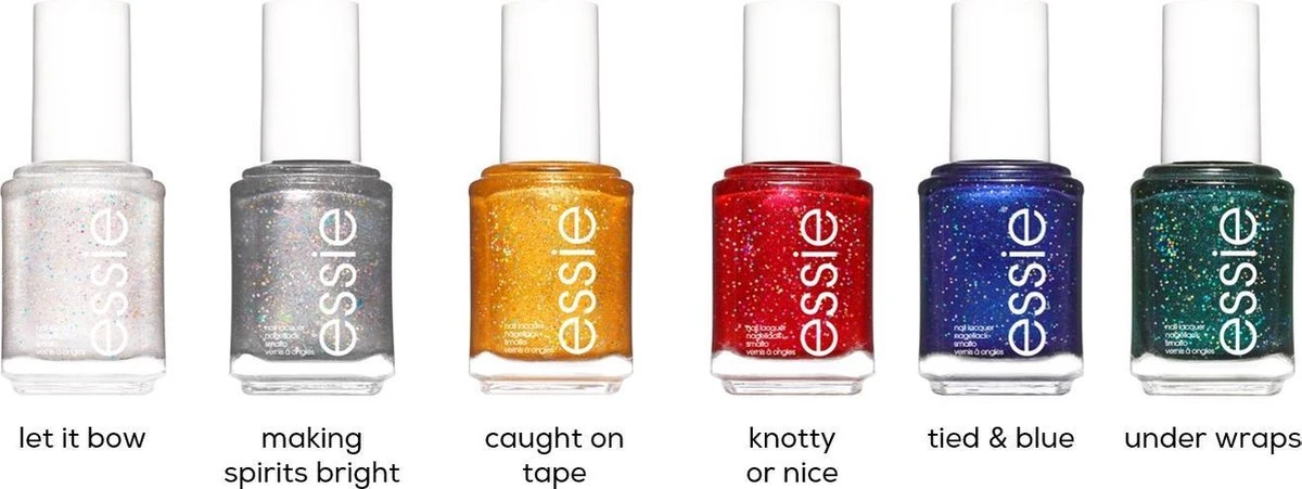Essie Winter Collection Nagellak - 665 Caught On Tape - Gouden Glitter Nagellak - Afbeelding 7