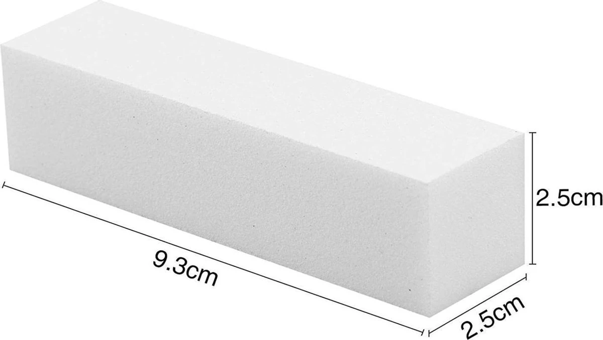 GUAPÀ - Nagelvijl / Blokvijl Wit - Nagel Voorbereiding & Polijsten - High Quality - 3 Stuks - Afbeelding 6