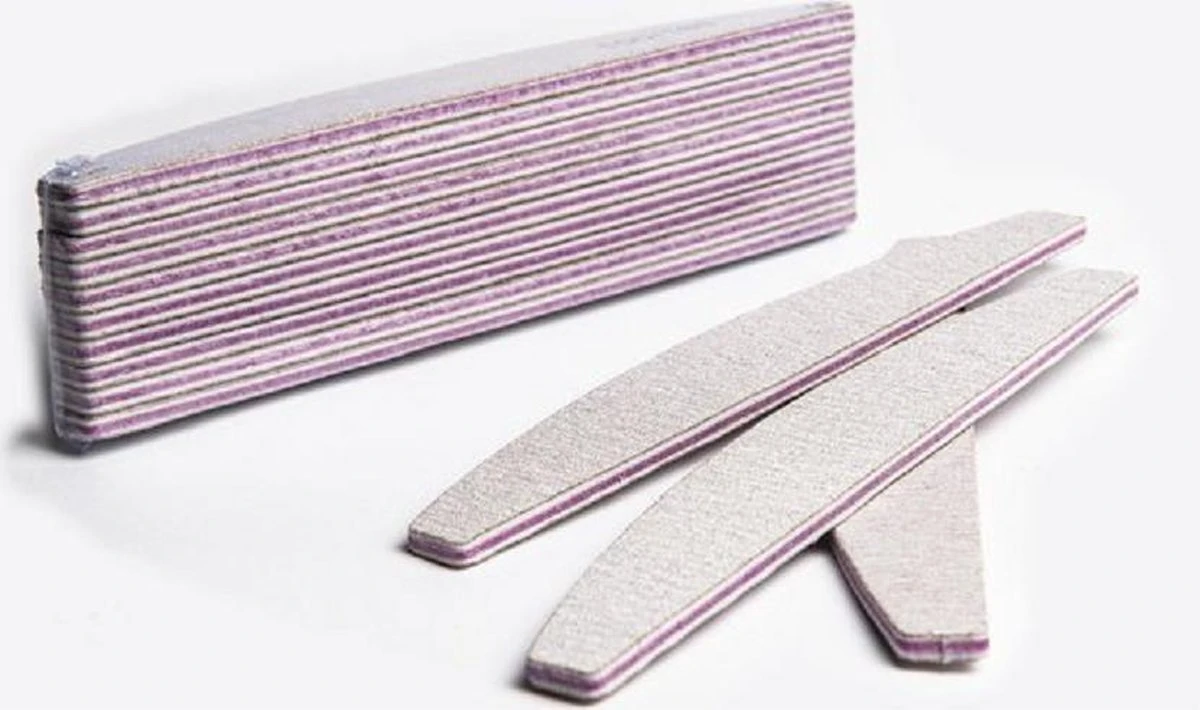 MOENS® Professionele EVA Nagelvijlen | 100/180 Grit | Nagelvijl Set Van 10 Stuks Voor Acryl En Gelnagels