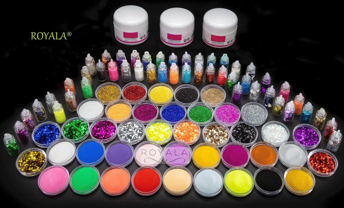 Royala - Acrylnagels Starters Pakket Large|L| 125 Delig | 94 Colors | Acryl Nagels Set | Acryl Starter Kit | Nail Art Pakket | 500 Franse Nageltips | Manicure Set Voor Nail Art Kit | Nagel Decoratie | Acryl Poeder | Acryl Vloeistof | Monomeer - Afbeelding 12
