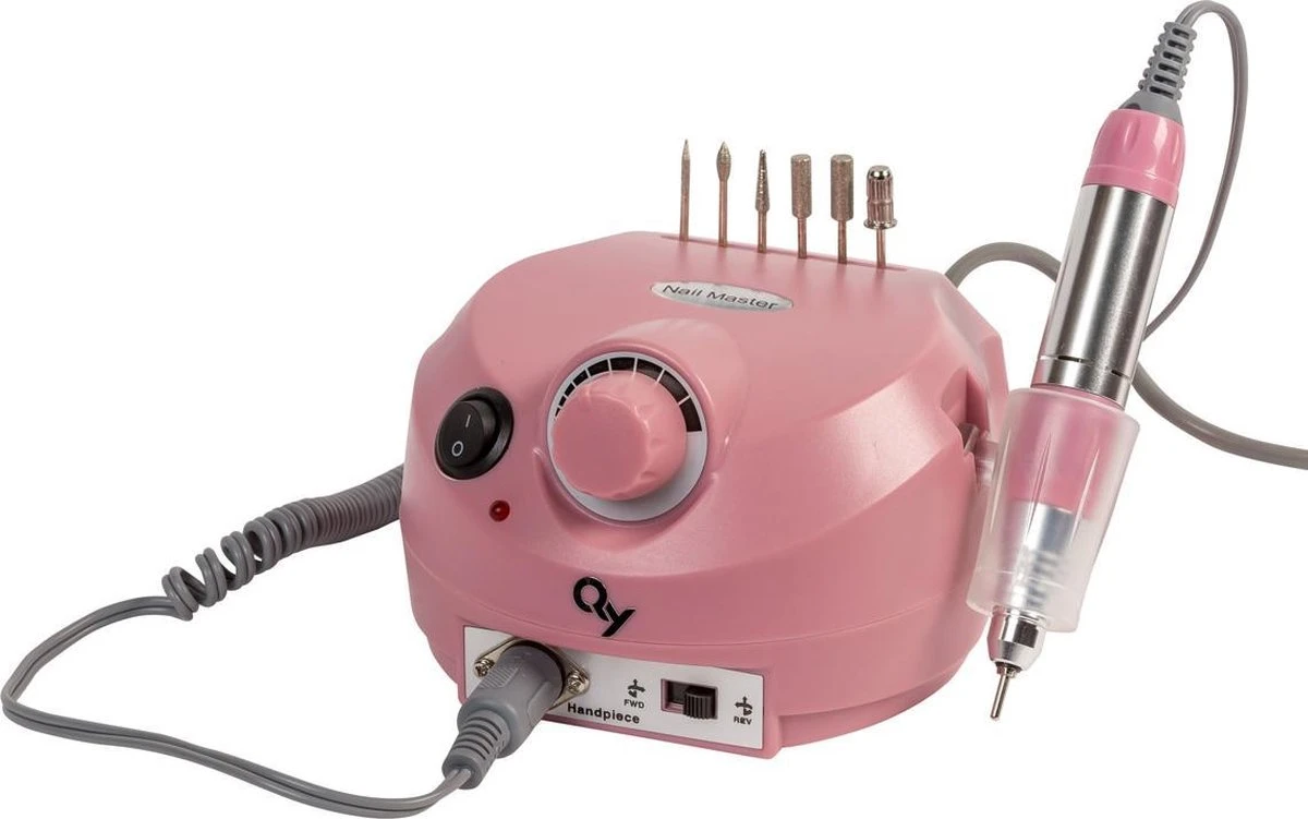 QY Nagelfrees PINK Model Escort (35.000RPM) - Elektrische Nagelvijl - Afbeelding 3