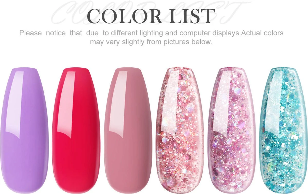 Polygel- 6 KLEUREN SET - 15 ML - Polygel Kit - Polygel Nagels - Polygel Kleuren - Afbeelding 6