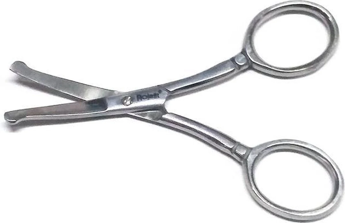 Rojafit Professioneel Baby Schaartje - Gebogen - RVS - 9 Cm. - Afbeelding 2