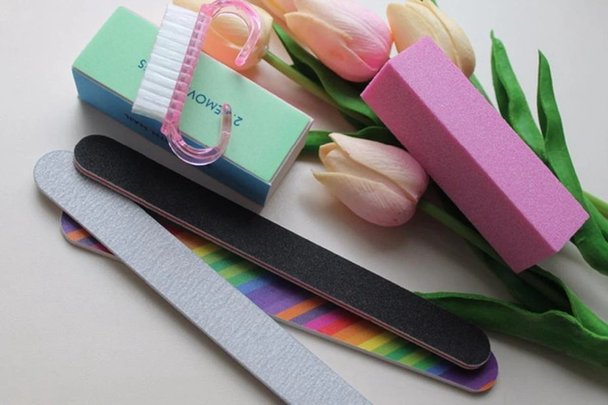 Professionele Nagelvijlen Set | Blokvijl | Pedicureset | Manicureset | Nagelborstel | Polijst Vijl | 6 Delig - Afbeelding 5