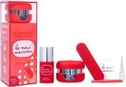 Le Mini Macaron Cherry Red Gel Manicure Kit - 3-in-1 Manicure Kit - Cherry Red