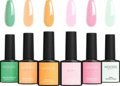 Moods Gellac 6-delige Set - Gel Nagellak - 15ML - Summer In Hawaii Edition - Gellac - Nagels - Gellak Starterspakket - Lente Kleuren