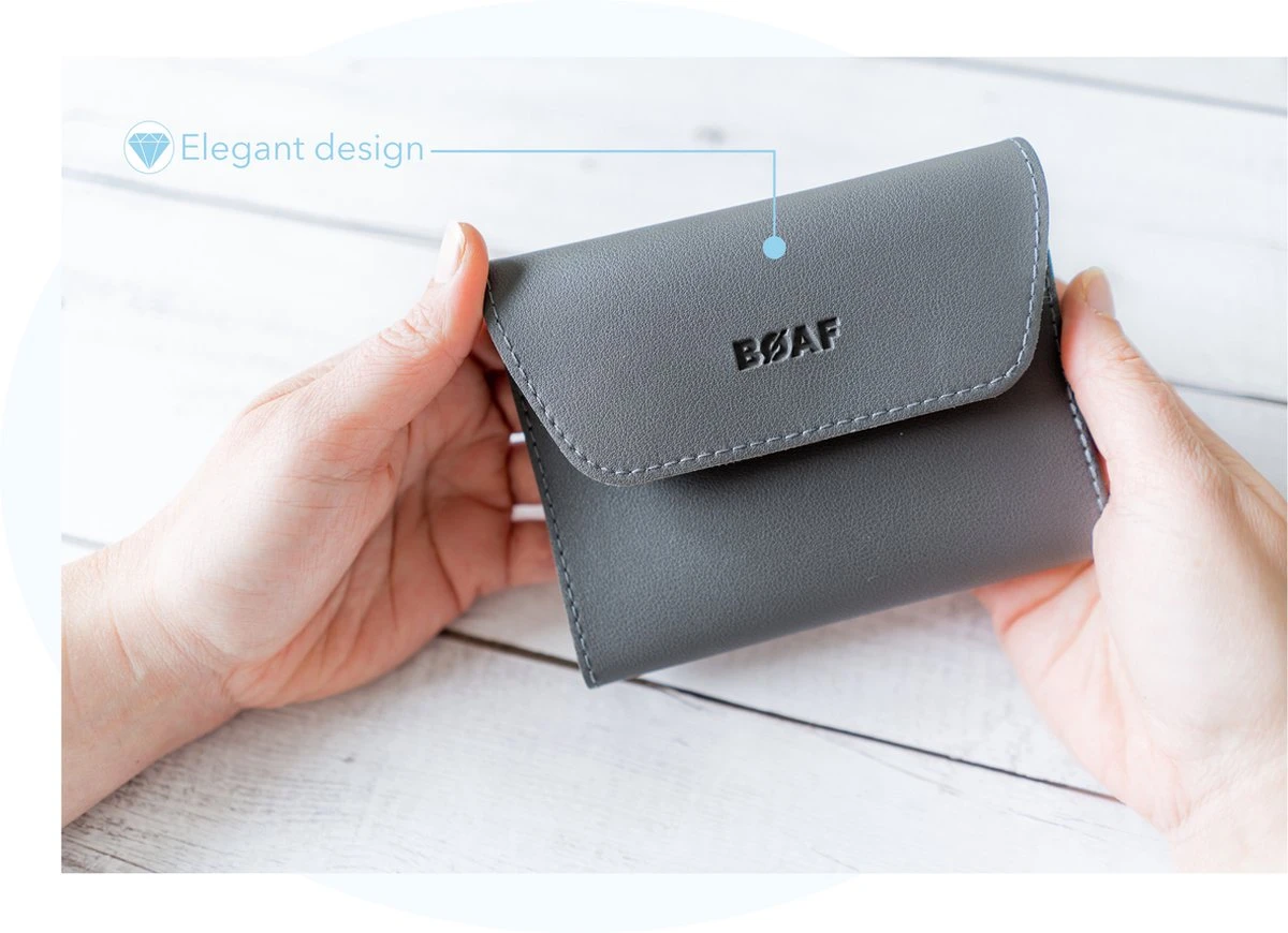 Merkloos Luxe 16-delige | Manicure Set | Met Lederen Opbergetui | Manicureset | Nagelknipper | Grijs - Afbeelding 3