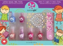 Suncoat Girl - Vegan Veilige Kindernagellak Set Op Waterbasis