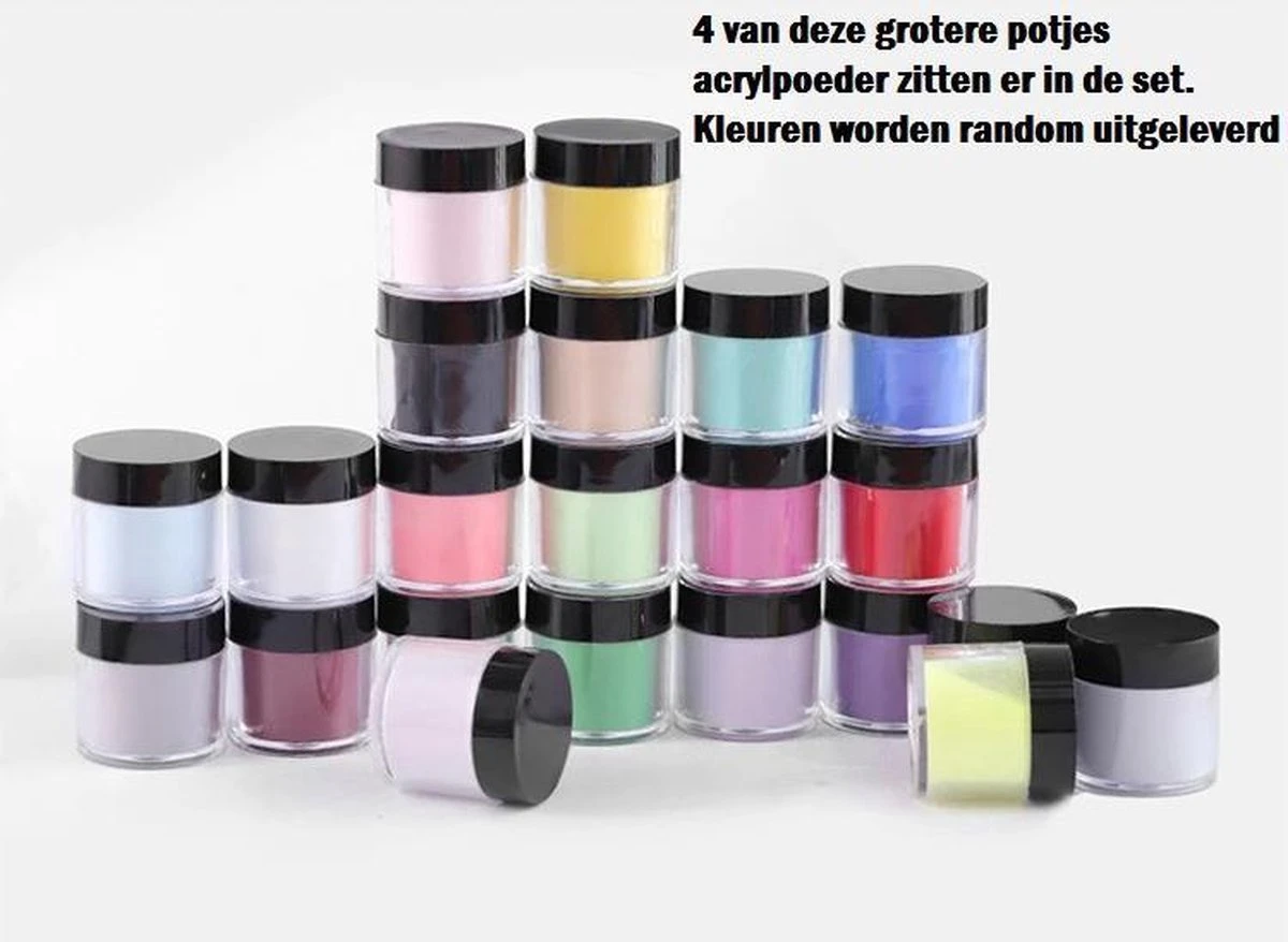 Royala - Acrylnagels Starters Pakket Large|L| 125 Delig | 94 Colors | Acryl Nagels Set | Acryl Starter Kit | Nail Art Pakket | 500 Franse Nageltips | Manicure Set Voor Nail Art Kit | Nagel Decoratie | Acryl Poeder | Acryl Vloeistof | Monomeer - Afbeelding 7