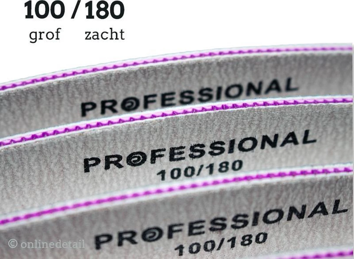 Professionele Nagelvijl 5pcs - Moon #100/180 - Top Kwaliteit - Gratis Verzending - Afbeelding 2