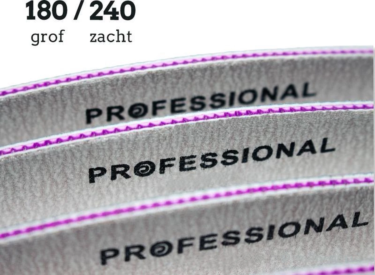 Professionele Nagelvijl 10 Pcs - Moon #180/240 - Top Kwaliteit - Gratis Verzending - Afbeelding 3