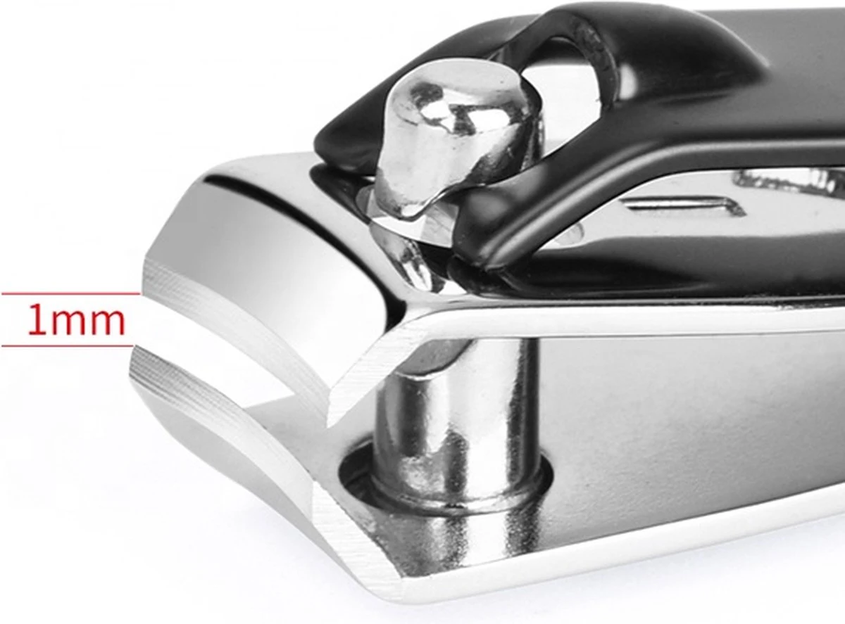 Medies - Nagelschaar 9 Cm En Kleine Nagelknipper Met Vijl 6 Cm | Nagelschaar | Nagelknipper | Nagelschaartje | Nagelverzorging - Zwart - Afbeelding 2