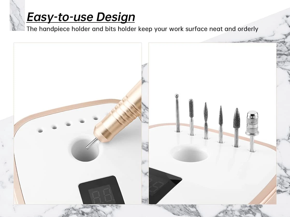 Nagelfrees – Nagelvijl – Elektrische Nagelvijl – Automatische Nagelvijl – Manicure En Pedicure – Nagelsalon - Electric Nail File - Afbeelding 3