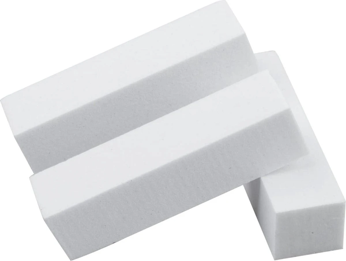 GUAPÀ - Nagelvijl / Blokvijl Wit - Nagel Voorbereiding & Polijsten - High Quality - 3 Stuks - Afbeelding 2