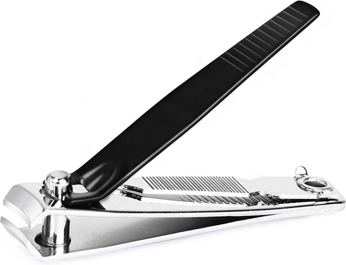 Medies - Nagelschaar 9 Cm En Kleine Nagelknipper Met Vijl 6 Cm | Nagelschaar | Nagelknipper | Nagelschaartje | Nagelverzorging - Zwart - Afbeelding 8