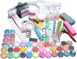 LOUZIR Acrylnagels Starterspakket- 42 Kleuren Acryl Poeders- Nagelgel- Glitters - Cadeautip