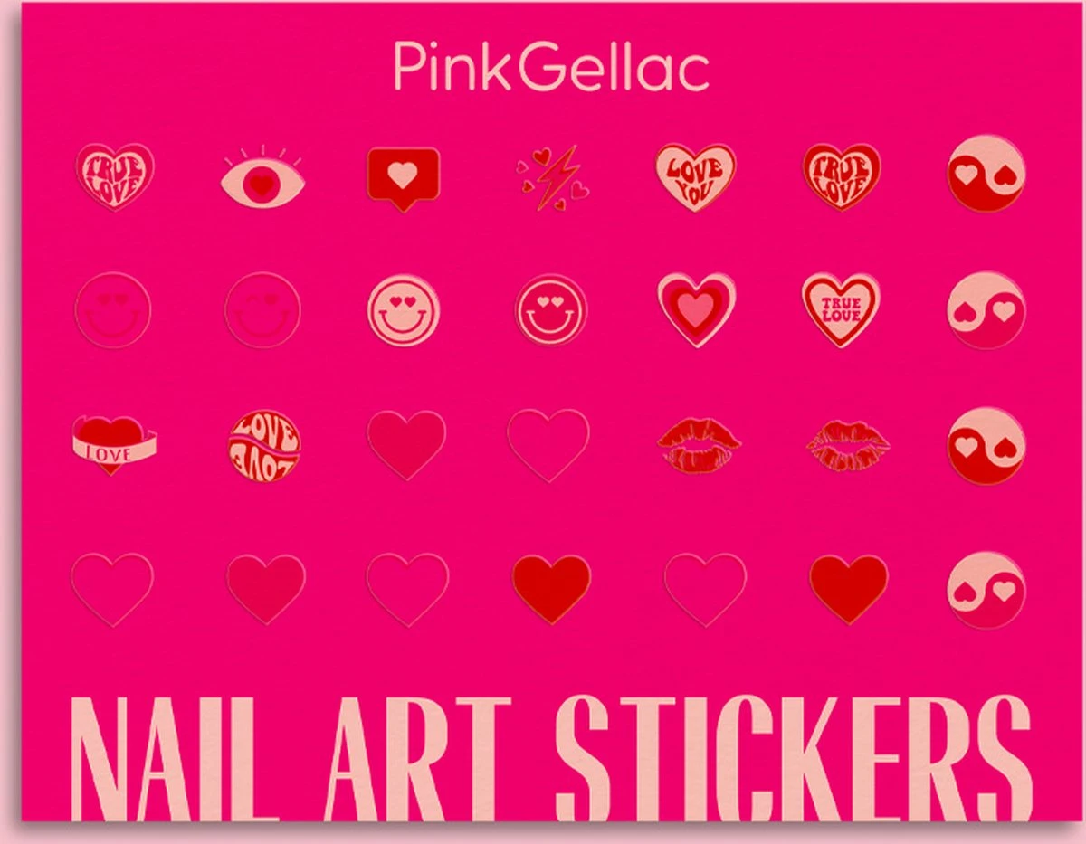 Pink Gellac - Valentine's Kit Color Box - Gellak Set Kleuren - 3 X 15 Ml Inclusief Nail Art Stickers - Afbeelding 6