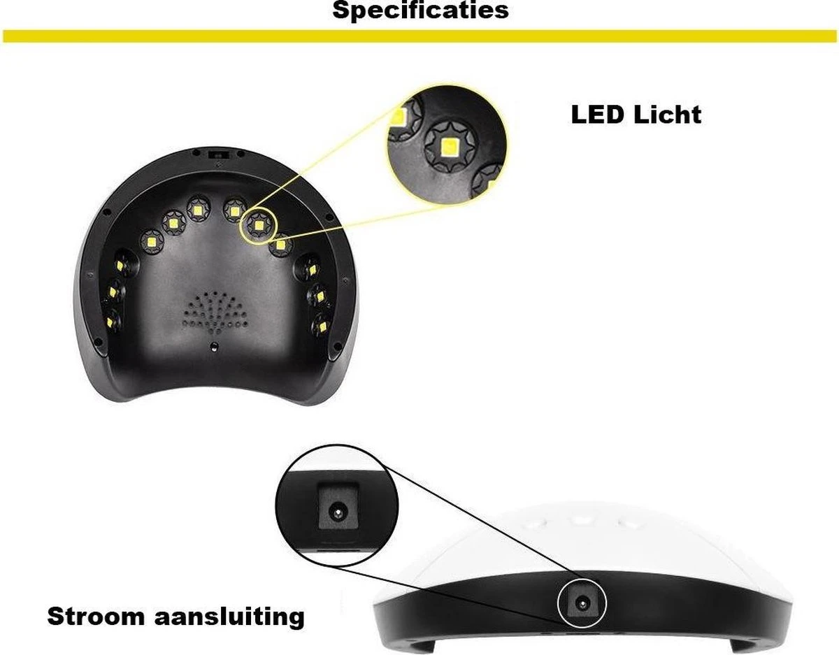 Gellak Starterspakket - Gellak - Gelnagel Kit - UV Lamp 36W - LED - Manicure Set - 12 Kleuren Gel Polish - Nail Art - Nagellamp - Nagelboor - Nageldroger - Nagellak - Afbeelding 8