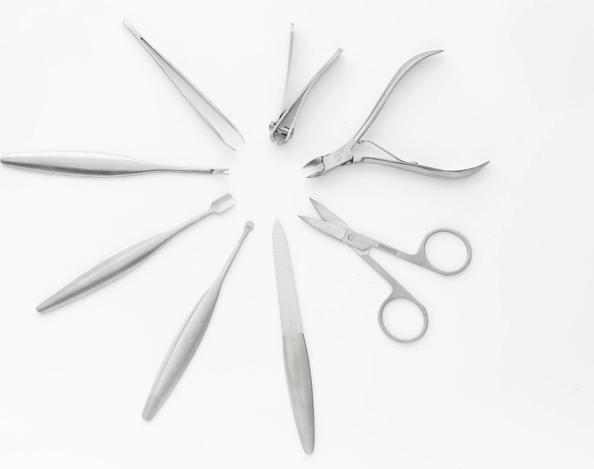 Basis 9-delige Manicureset - Reisset - Nagelverzorging Set - Afbeelding 5