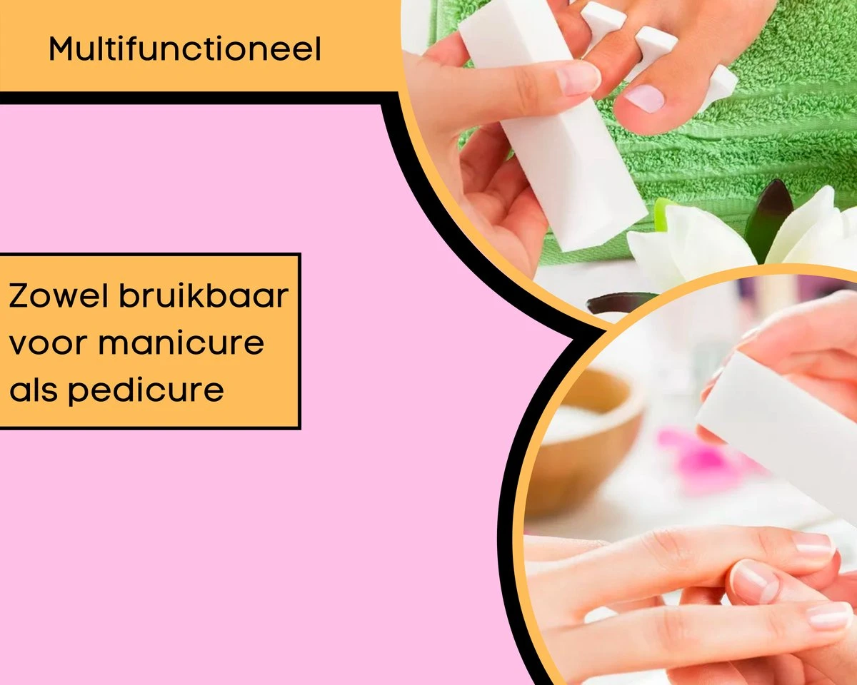 Merkloos 2x Nagelblok, Wit - Afbeelding 2