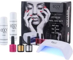 CCO Gellak Starterspakket - Gel Nagellak - Basis Met 18Watt Led Lamp - 1 Kleur CCO Rose Bud 40511