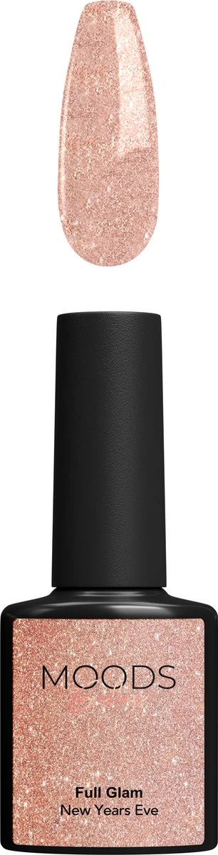 Moods Gellac - Full Glam - Gellak - Sparkling Nude - Glitter - 15ML