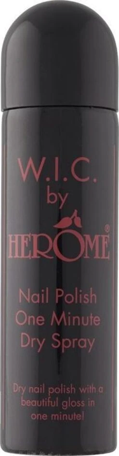 Herome WIC One Minute Dry Spray - Een Beschermende En Voedende Top Coat Topcoat - Gelakte Nagels Binnen 1 Minuut Droog - 75ml. 7 Herome WIC One Minute Dry Spray - Een Beschermende En Voedende Top Coat Topcoat - Gelakte Nagels Binnen 1 Minuut Droog - 75ml. -Pink Gellac Shop 315x1200