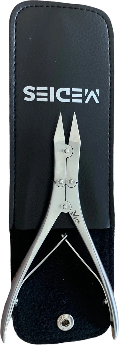 Medies - Premium Dubbelscharniertang | Nageltang | Nagelknipper | Nageltang Pedicure | Nageltang Dubbele Overbrenging - Recht - Diabetici - Met Stevige Etui - Afbeelding 3