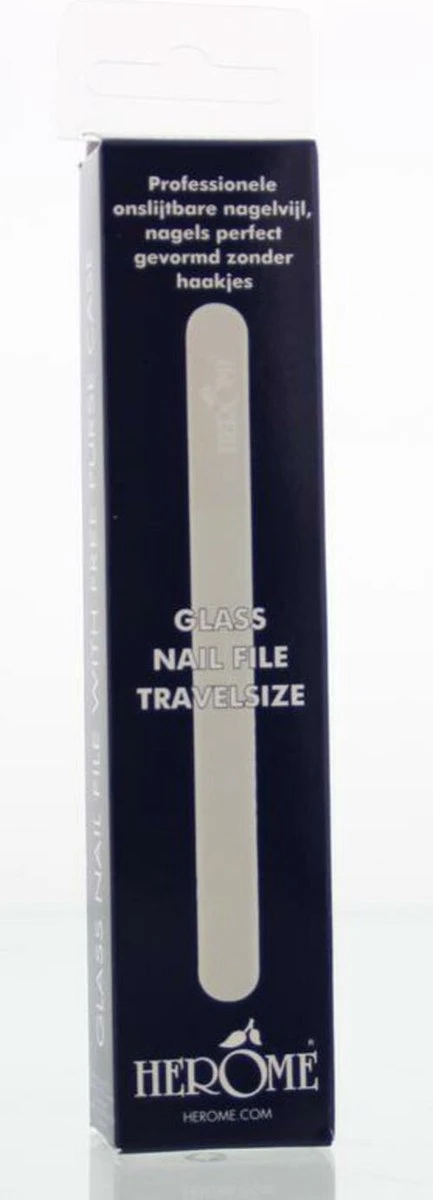 Herome Glazen Nagelvijl Glasvijl Reisformaat - Glass Nail File Travelsize - Voorkomt Splijten En Haakjes - Afbeelding 13