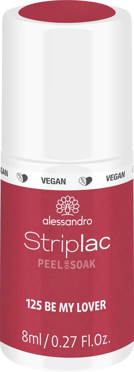 Alessandro Striplac Peel Or Soak - Gellak - 125 Be My Lover - 8 Ml - Afbeelding 2