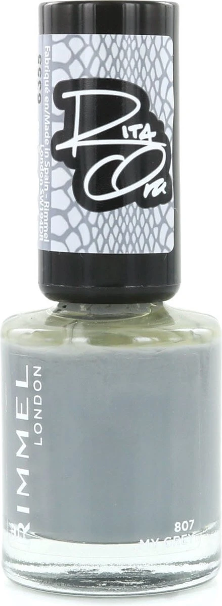 Rimmel London Rita Ora Nagellak - 807 My Grey - Afbeelding 3