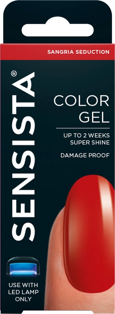 Sensista Color Gel Nagellak Sangria Seduction - Rood - Afbeelding 6