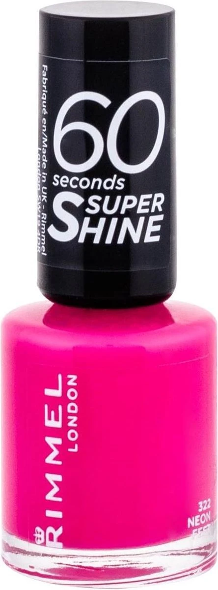 Rimmel London 60 Seconds Supershine Rita Ora Collection Nagellak - 322 Neon Fest 5 Rimmel London 60 Seconds Supershine Rita Ora Collection Nagellak - 322 Neon Fest - Afbeelding 3