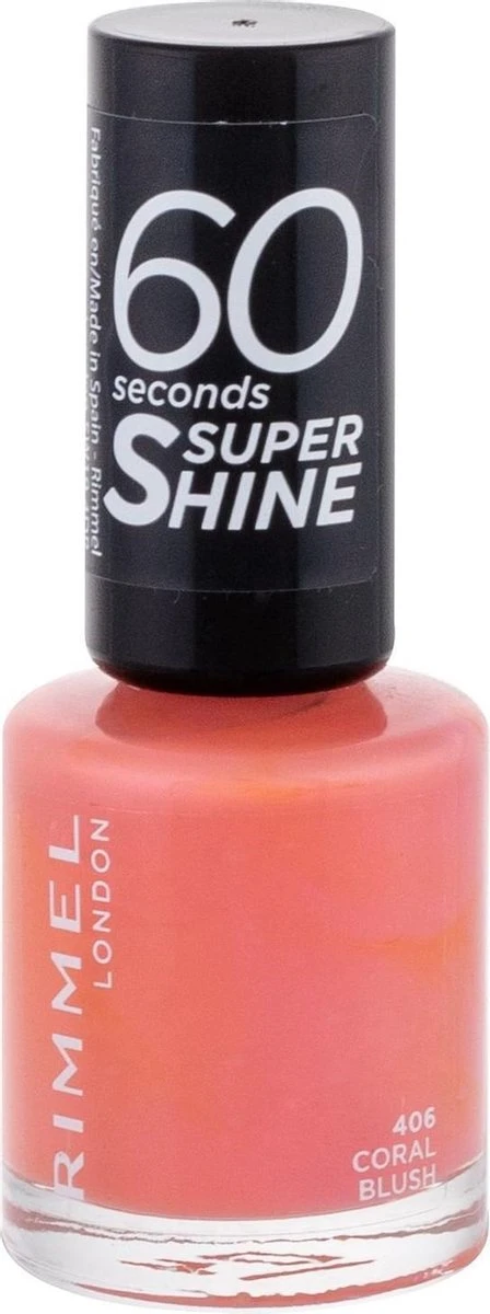 Rimmel London Rimmel 60 Seconds Nagellak - 406 Coral Blush - Afbeelding 2