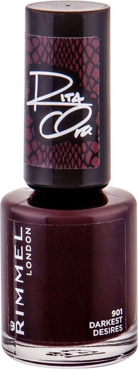 Rimmel London 60 Seconds SuperShine Nagellak - 901 Darkest Desires - Afbeelding 5