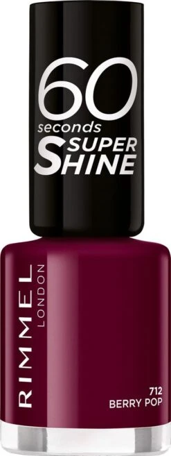 Rimmel London 60 Seconds Super Shine Nagellak - 712 Berry Pop