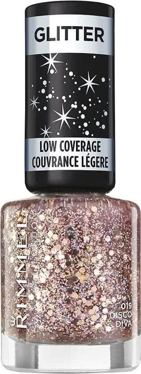 Rimmel London Glitter Low Coverage Nagellak - 019 Disco Diva