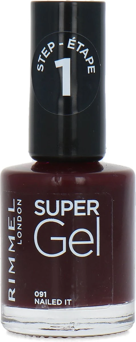 Rimmel London SuperGel Nagellak - 091 Nailed It - Rood - Afbeelding 5