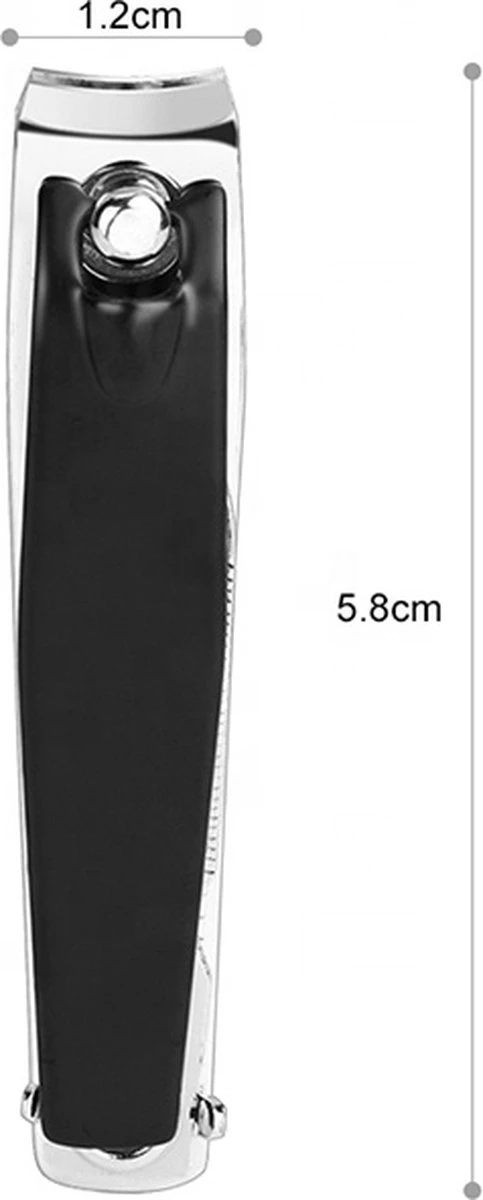 Medies - Nagelschaar 9 Cm En Kleine Nagelknipper Met Vijl 6 Cm | Nagelschaar | Nagelknipper | Nagelschaartje | Nagelverzorging - Zwart - Afbeelding 5