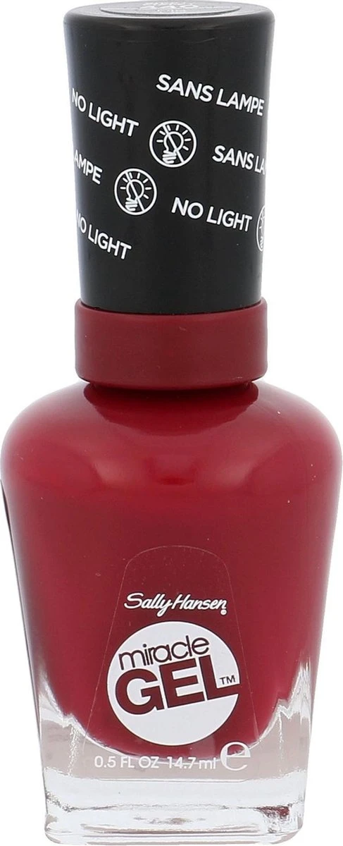 Sally Hansen Miracle Gel Nagellak - 440 Dig Fig - Rood - Afbeelding 6