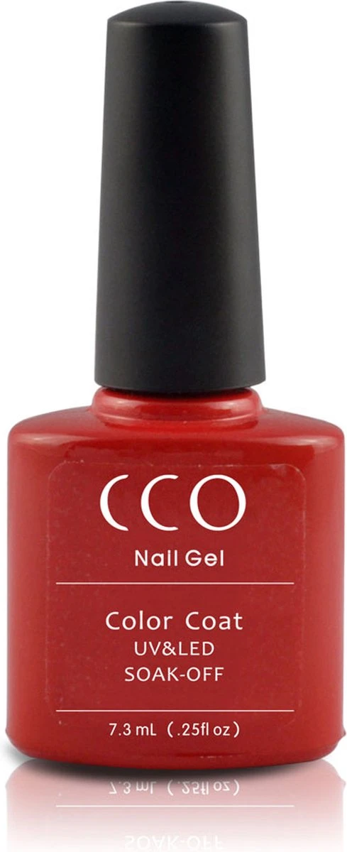 CCO Shellac - Wildfire 40508 - Roder Dan Rood- Gel Nagellak - Afbeelding 3