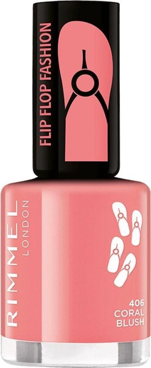 Rimmel London Rimmel 60 Seconds Nagellak - 406 Coral Blush - Afbeelding 3