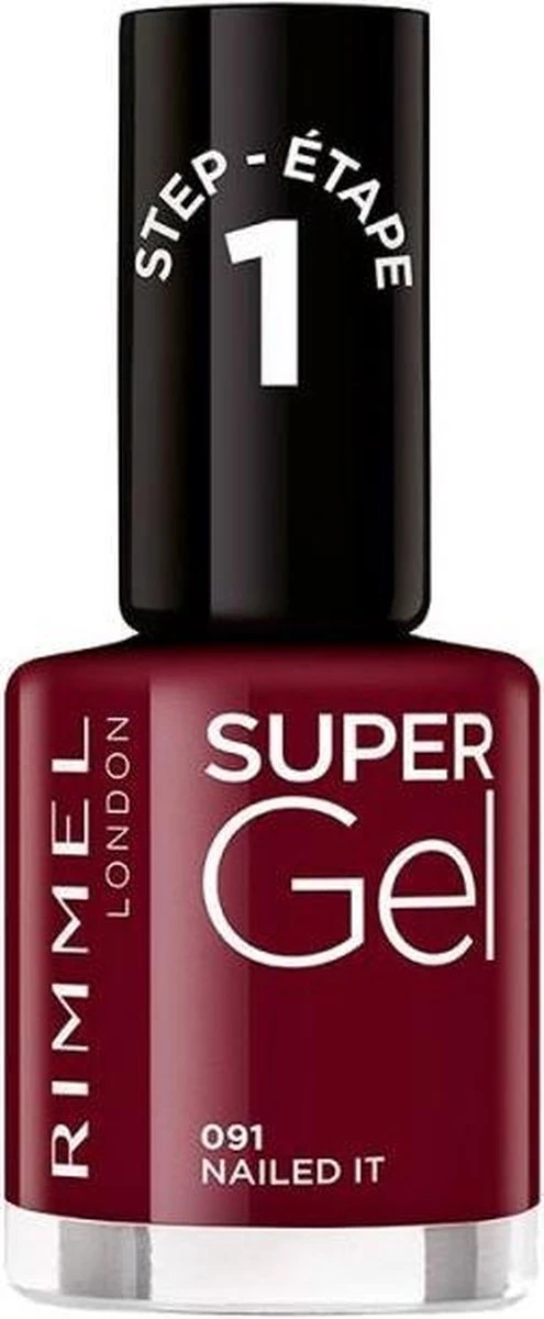 Rimmel London SuperGel Nagellak - 091 Nailed It - Rood